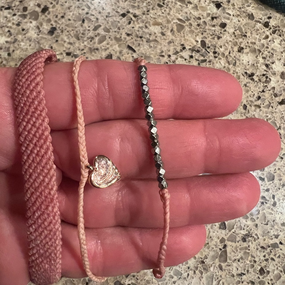 Pura Vida Pink and Silver Delicate Bracelet